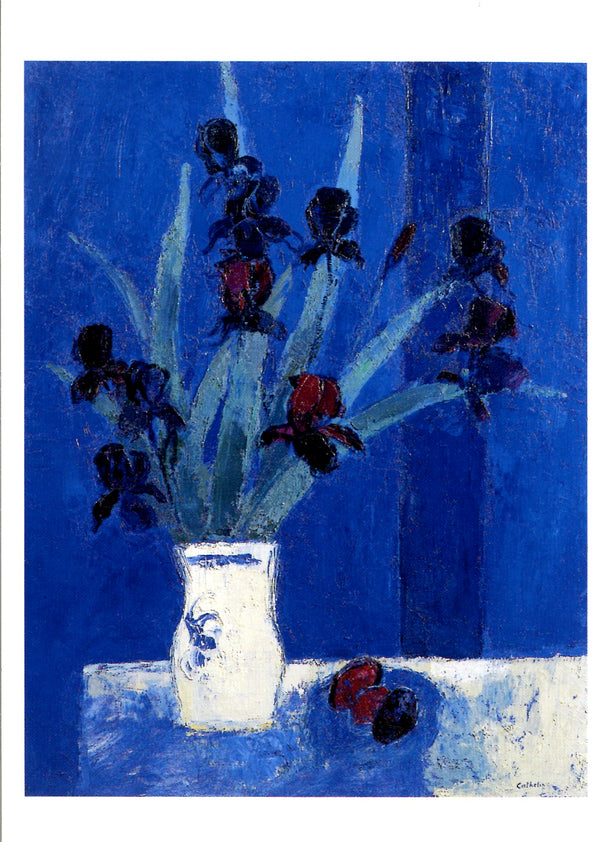 Bouquet d'Iris, 1980 by Bernard Cathelin - 4 X 6 Inches (10 Postcards)