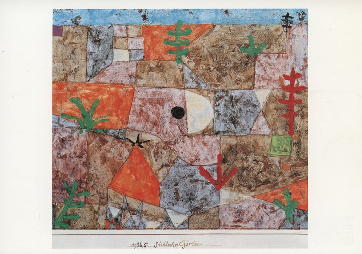 Jardin du Sud by Paul Klee - 4 X 6 Inches (10 Postcards)
