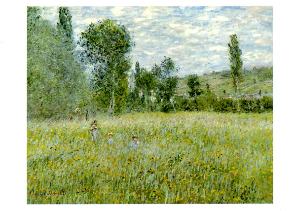 Dans la prairie, 1879 by Claude Monet - 4 X 6 Inches (10 Postcards)