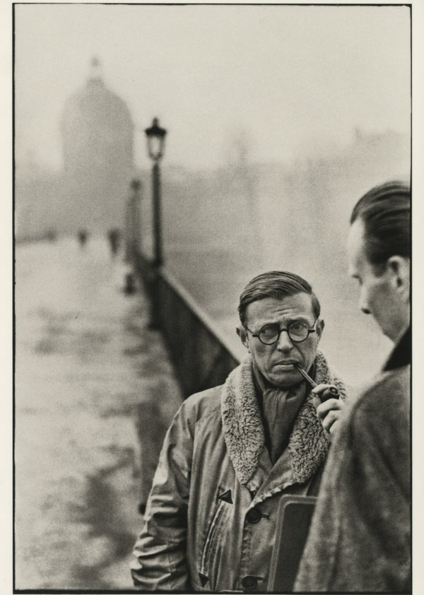 Jean-Paul Sartre et l'Architecte Jean Pouillon by Henri Cartier-Bresson - 4 X 6 Inches (10 Postcards)