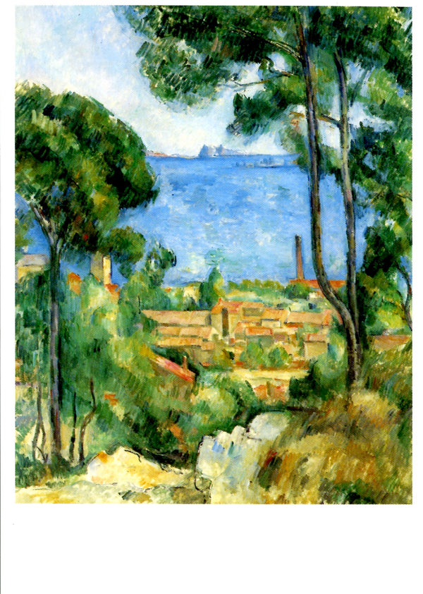 Vue sur l'Estaque et le château d'IF by Paul Cézanne - 4 X 6 Inches (10 Postcards)