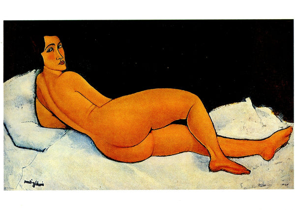 Nu couché sur le côté gauche, 1917 by Amedeo Modigliani - 4 X 6 Inches (10 Postcards)