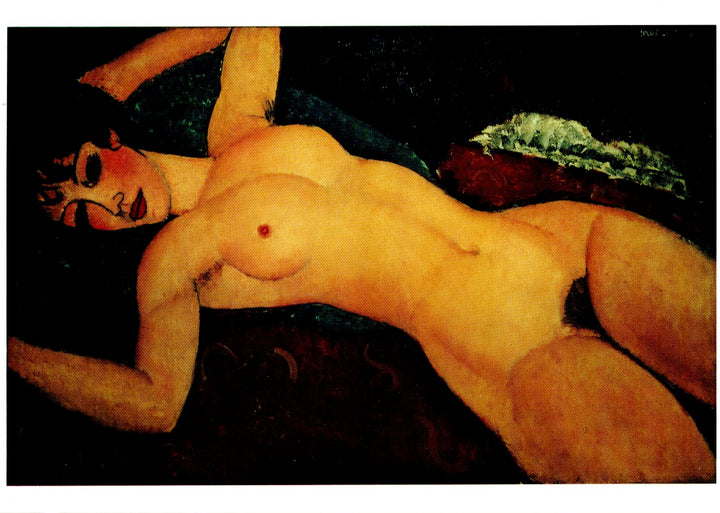 Nu couché les bras ouverts, 1917 by Amedeo Modigliani - 4 X 6 Inches (10 Postcards)