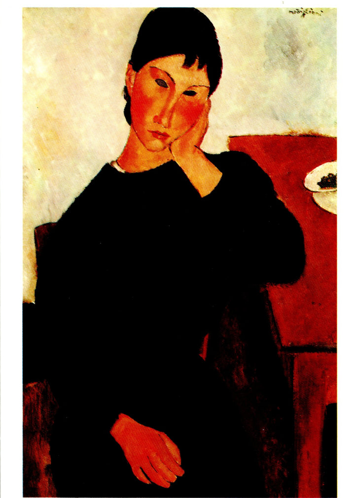 Elvire accoudée à une table by Amedeo Modigliani - 4 X 6 Inches (10 Postcards)