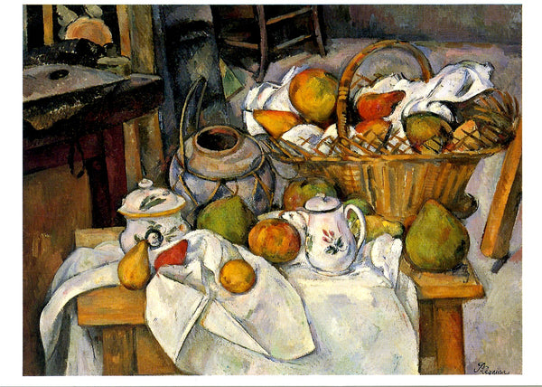 Nature morte au panier by Paul Cézanne - 4 X 6 Inches (10 Postcards)