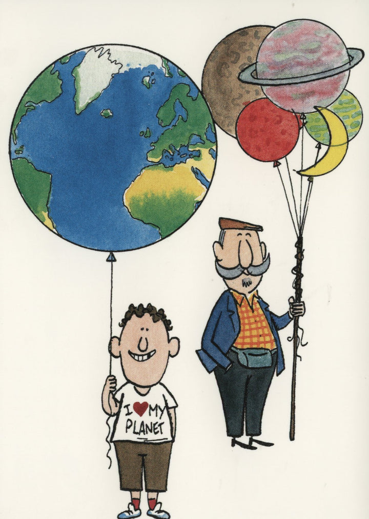 I Love my Planet by Michel Cambon - 4 X 6 Inches (10 Postcards)