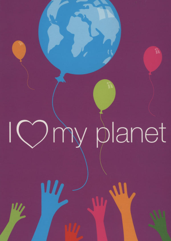 I Love my Planet by Etienne Ruzé - 4 X 6 Inches (10 Postcards)