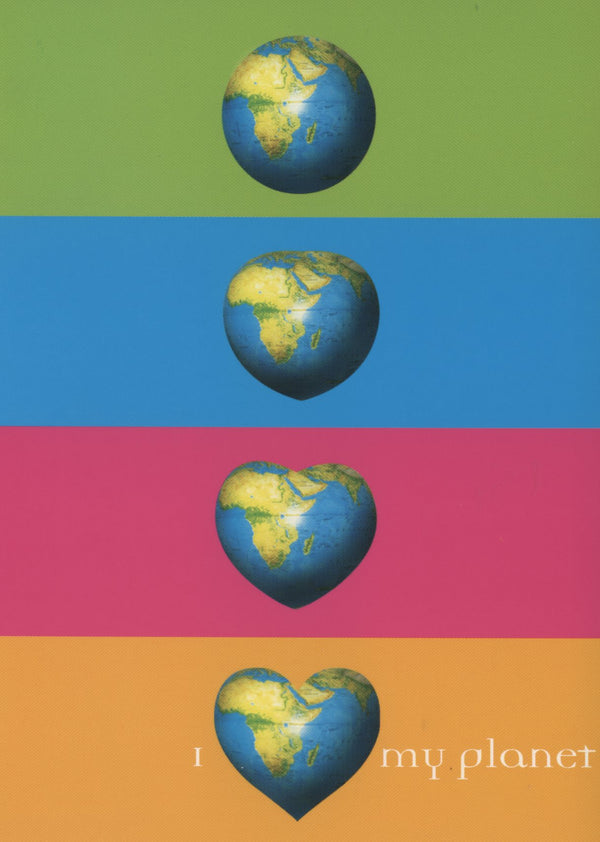 I Love my Planet by Etienne Ruzé - 4 X 6 Inches (10 Postcards)