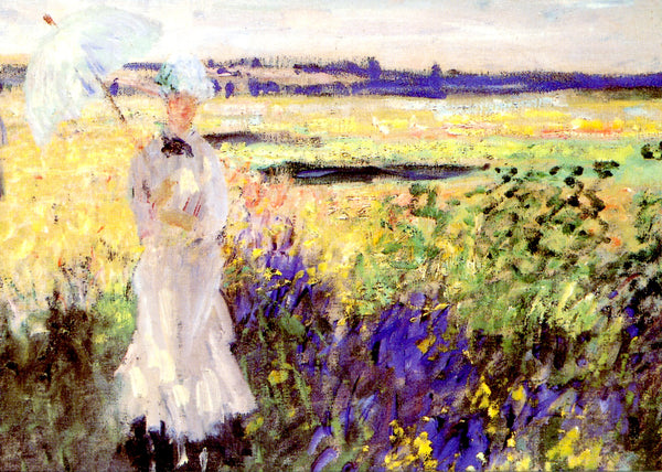 La Promenade, 1875 by Claude Monet - 4 X 6 Inches (10 Postcards)