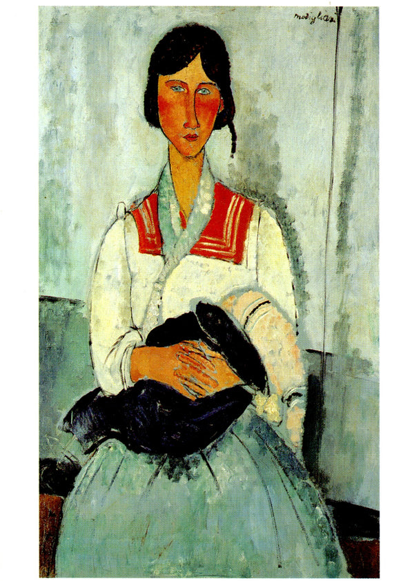 Gitane avec un enfant by Amedeo Modigliani - 4 X 6 Inches (10 Postcards)