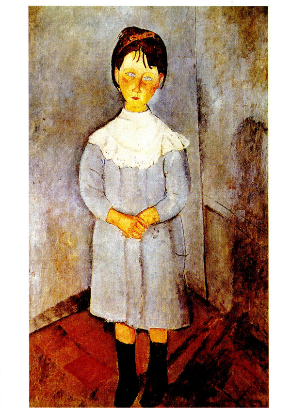 Fillette en bleu by Amedeo Modigliani - 4 X 6 Inches (10 Postcards)