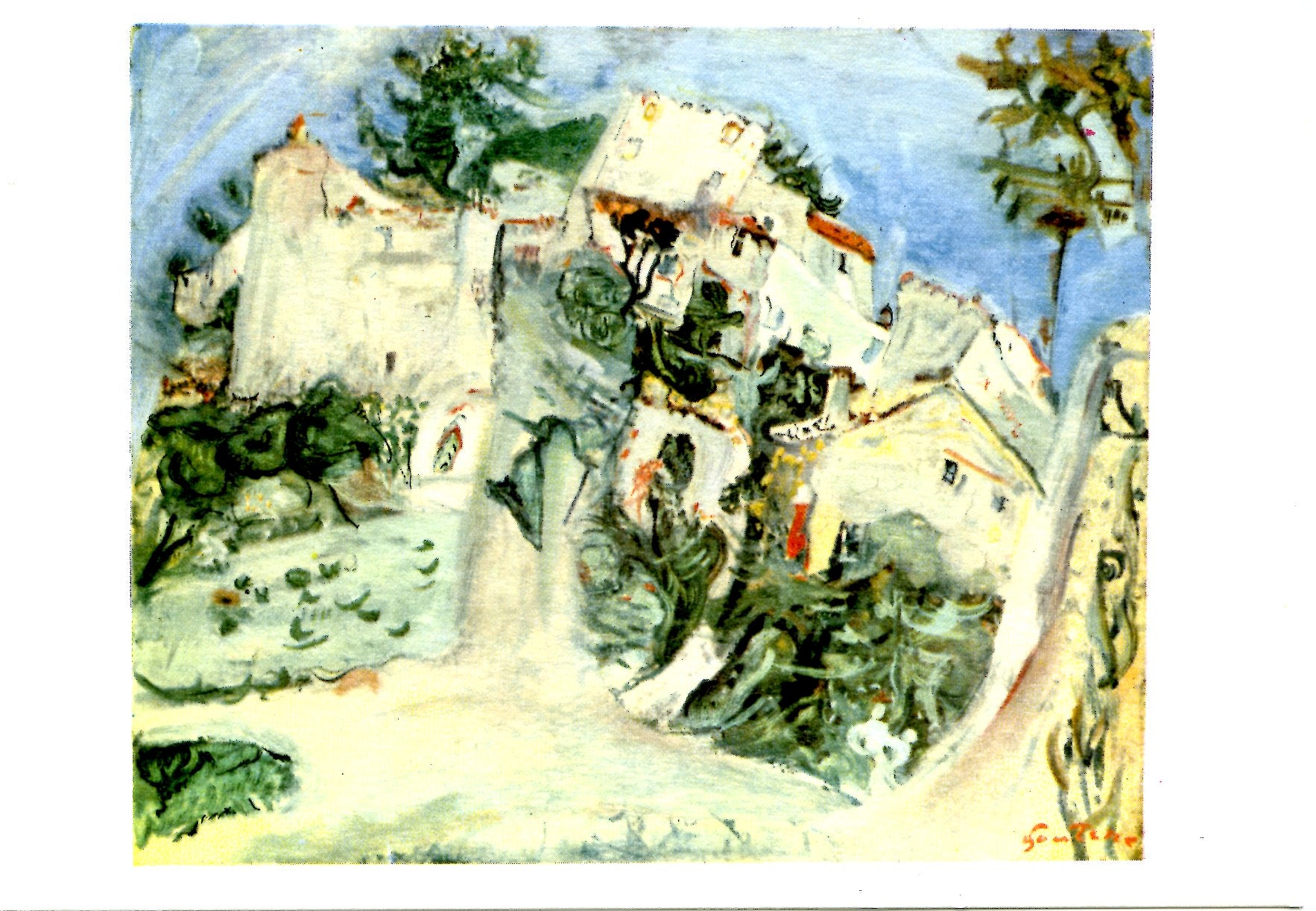 Paysage à Cagnes by Chaïm Soutine - 4 X 6 Inches (10 Postcards ...