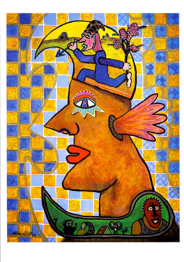 Grosse Tête Rêveuse, 1987 by William Wilson - 4 X 6 Inches (10 Postcards)