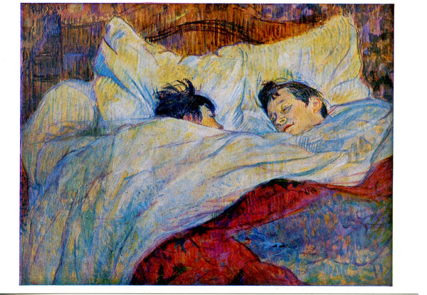 Le Lit by Henri de Toulouse-Lautrec - 4 X 6 Inches (10 Postcards)