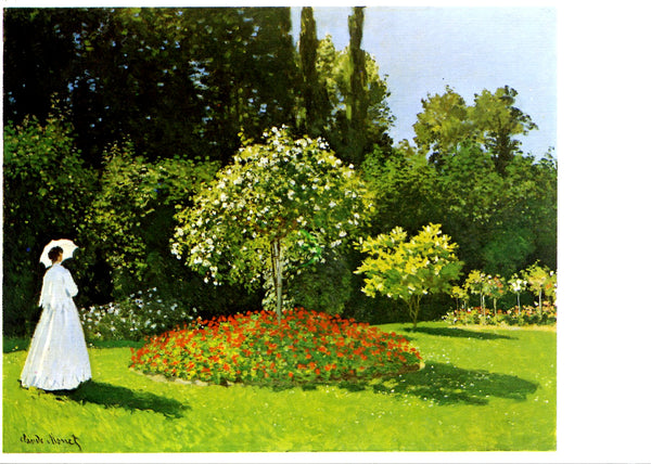 Une Dame dans le jardin by Claude Monet - 4 X 6 Inches (10 Postcards)