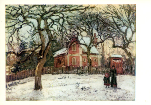 Châtaigniers à Louveciennes by Camille Pissarro - 4 X 6 Inches (10 Postcards)