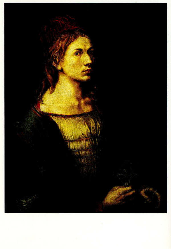 Portrait de l'Artiste au Chardon by Albrecht Dürer - 4 X 6 Inches (10 Postcards)