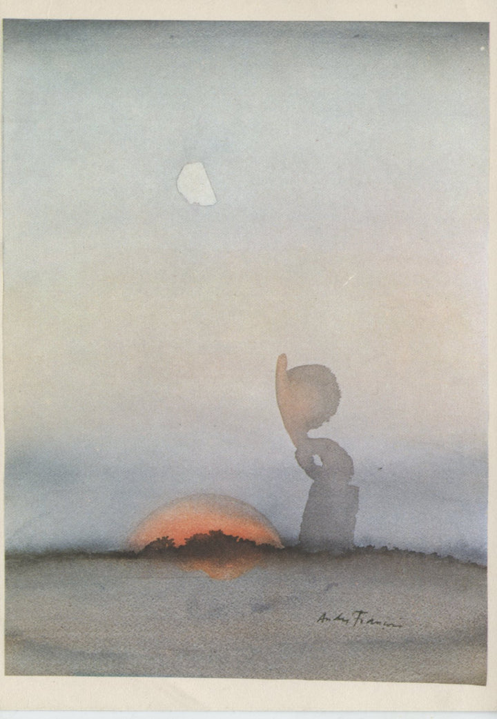Soleil et Lune by André François - 4 X 6 Inches (10 Postcards)