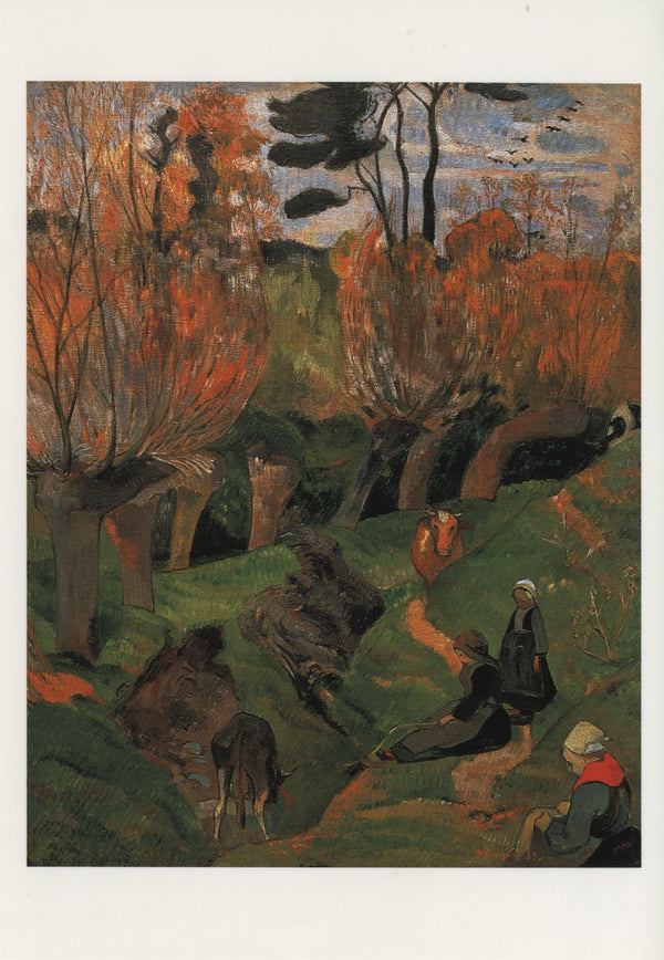 Les Saules, 1889 by Paul Gauguin - 4 X 6 Inches (10 Postcards)