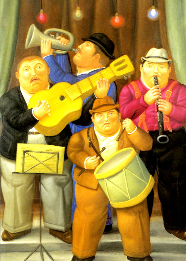 Musiciens by Fernando Botero - 4 X 6 Inches (10 Postcards)