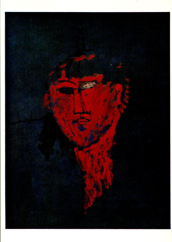 La tête rouge by Amedeo Modigliani - 4 X 6 Inches (10 Postcards)