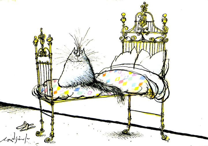 Anticipation by Ronald Searle - 4 X 6 Inches (10 Postcards)