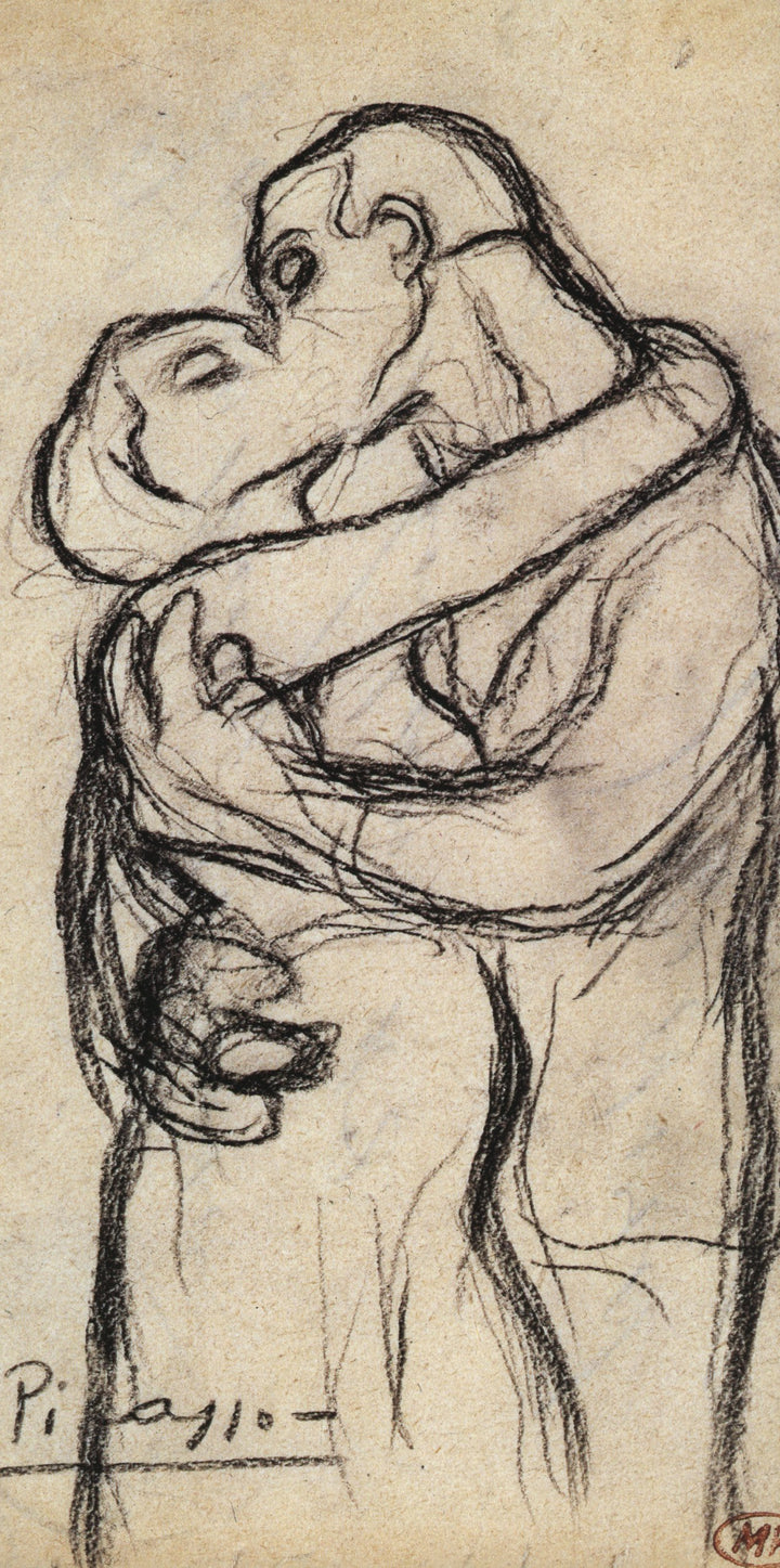 Etreinte by Pablo Picasso - 9 X 5 Inches