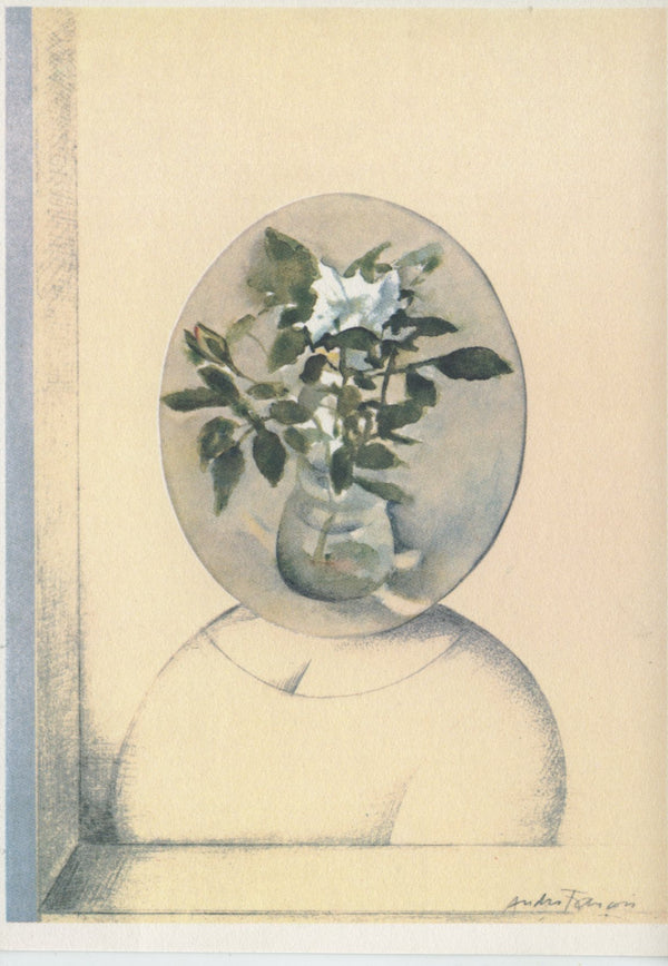 La Rose Blanche by André François - 4 X 6 Inches (10 Postcards)