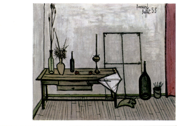 Intérieur provençal, 1953 by Bernard Buffet - 4 X 6 Inches (10 Postcards)