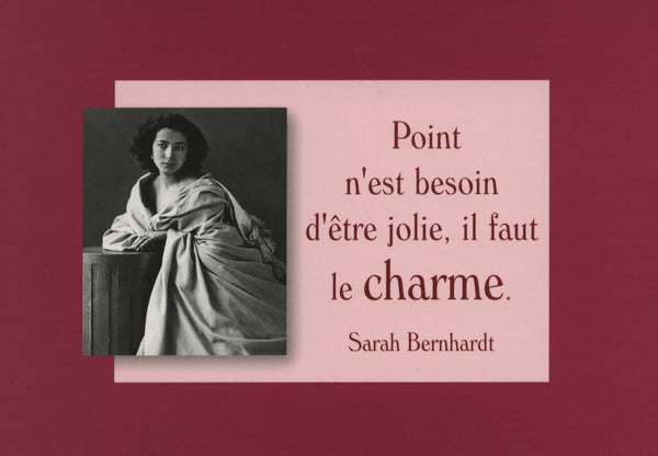 Portrait de Sarah Bernhardt by Nadar - 4 X 6 Inches (10 Postcards)