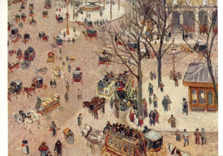 Place du théâtre Français, Paris by Camille Pissarro - 4 X 6 Inches (10 Postcards)