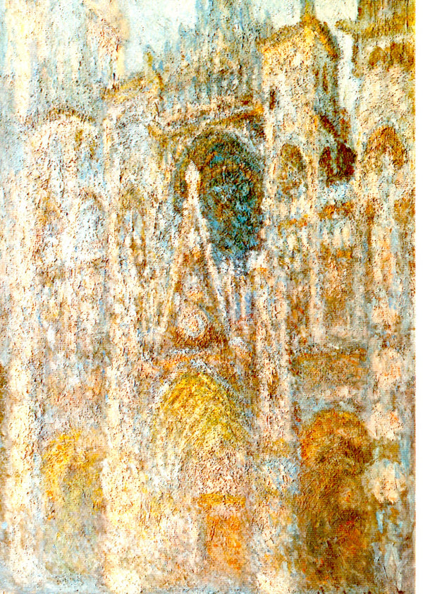 La cathédrale de Rouen, le portail, soleil matinal, 1894 by Claude Monet - 4 X 6 Inches (10 Postcards)