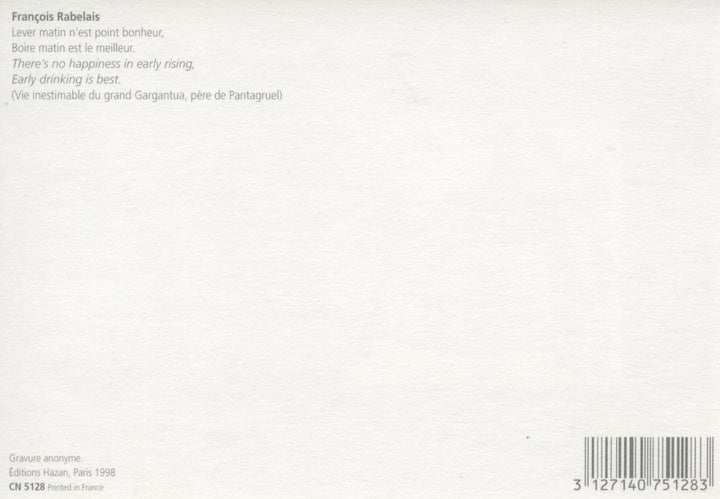 François Rabelais - 4 X 6 Inches (10 Postcards)