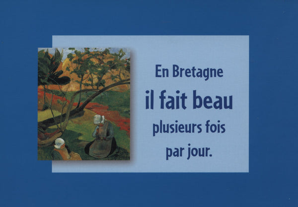 Paysage aux Deux Bretonnes by Paul Gauguin - 4 X 6 Inches (10 Postcards)