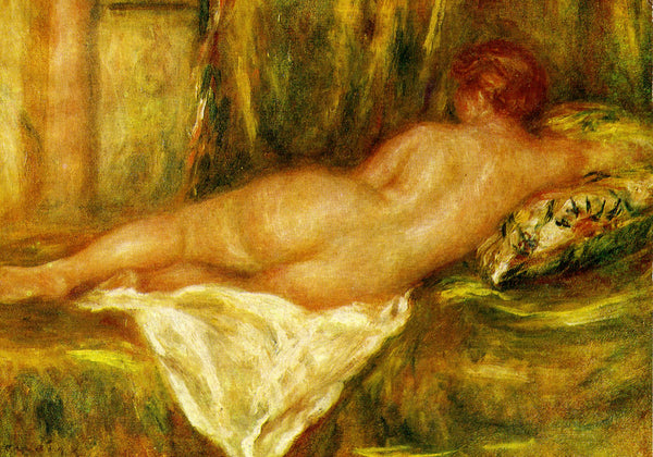 Femme nue vue de dos by Pierre Auguste Renoir - 4 X 6 Inches (10 Postcards)