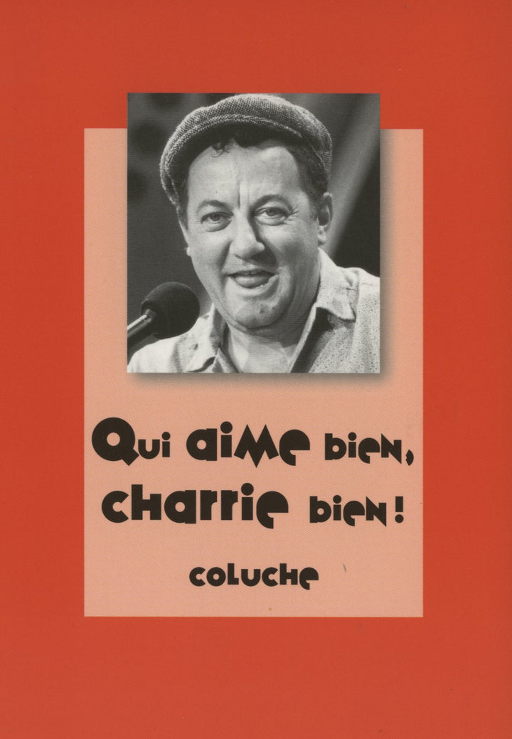 Portrait de Coluche - 4 X 6 Inches (10 Postcards)