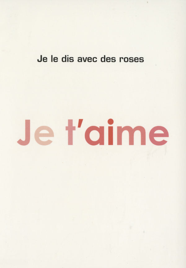 Petit Livre de Je t'Aime - 4 X 6 Inches (10 Postcards)