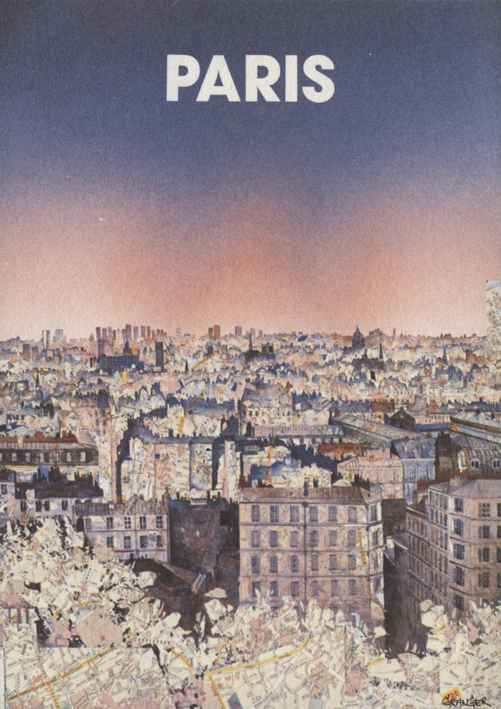 Paris by Michel Granger - 4 X 6 Inches (10 Postcards)