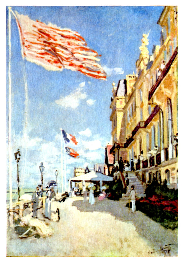 Hôtel des Roches-Noïres, 1870 by Claude Monet - 4 X 6 Inches (10 Postcards)