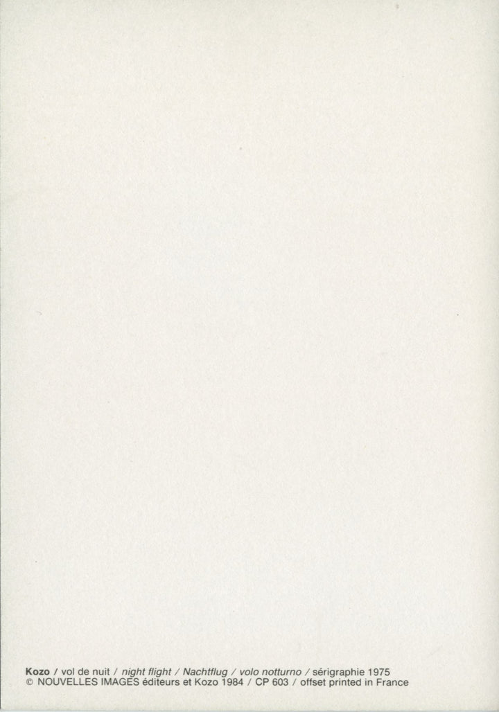 Vol de Nuit by Kozo - 4 X 6 Inches (10 Postcards)