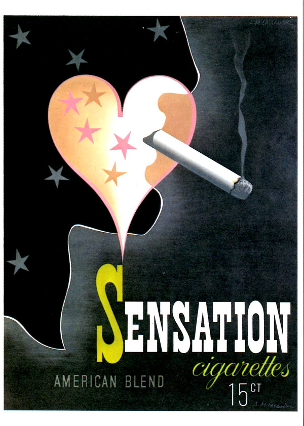 Sensation by Cassandre - 4 X 6 Inches (10 Postcards)