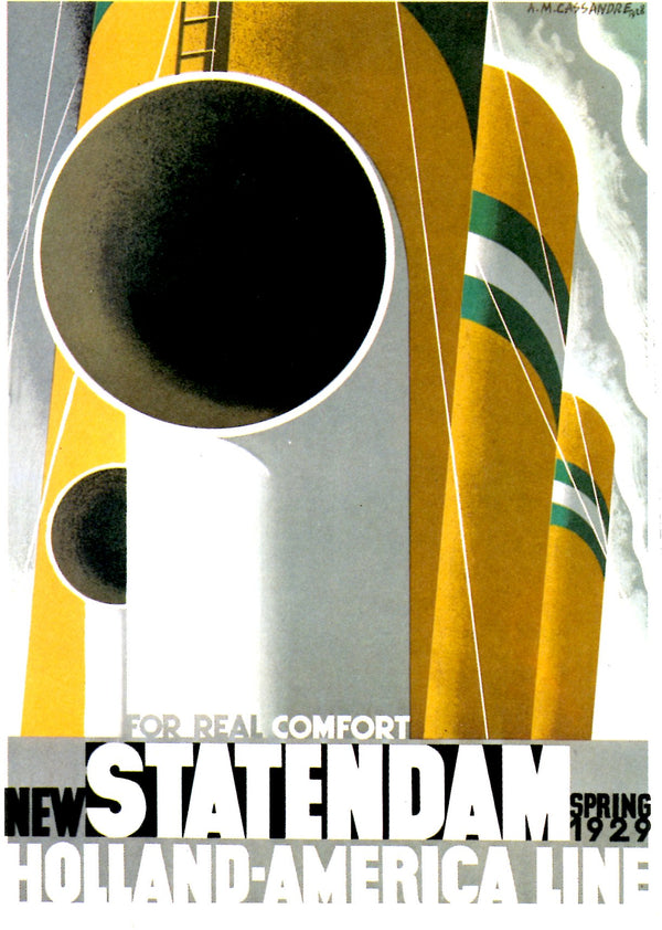 Statendam by Cassandre - 4 X 6 Inches (10 Postcards)