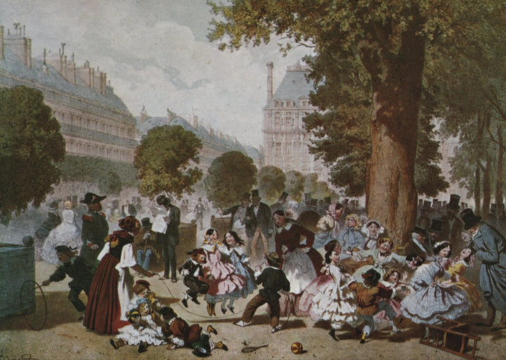 Les Tuileries by Guerard - 4 X 6 Inches (10 Postcards)
