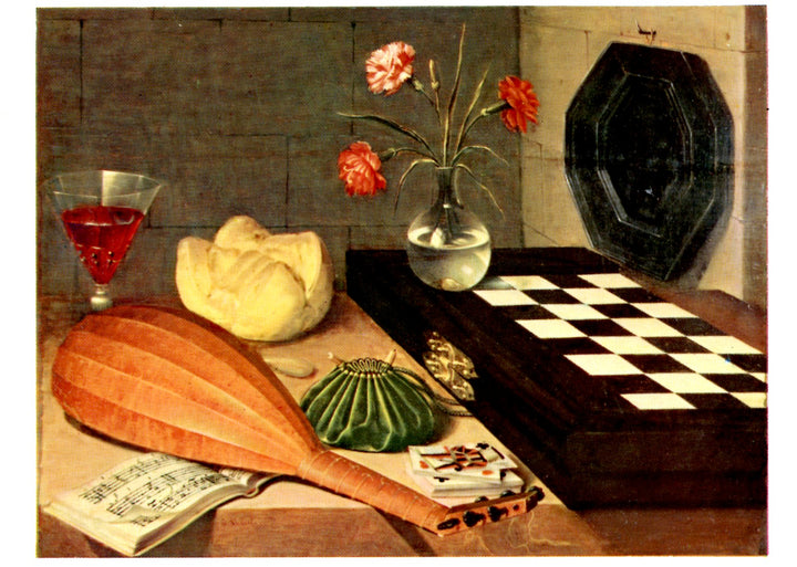 Nature morte à l'échiquier by Baugin - 4 X 6 Inches (10 Postcards)