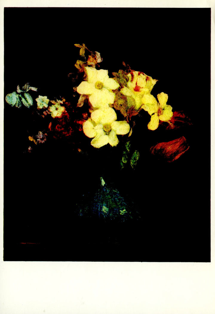 Narcisses et Tulipes, 1862 by Fantin-Latour  - 4 X 6 Inches (10 Postcards)