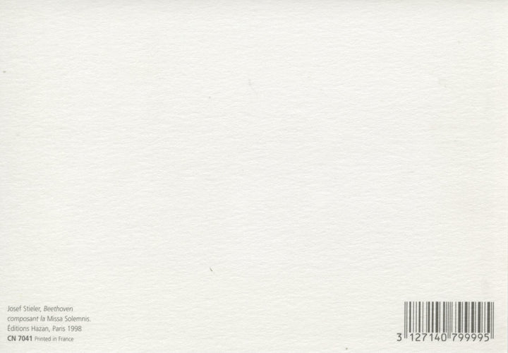 Beethoven Composant la Missa Solemnis by Josef Stieler - 4 X 6 Inches (10 Postcards)
