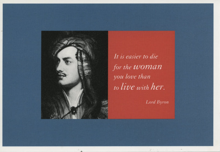Portrait de Lord Byron en Costume Oriental by Phillips - 4 X 6 Inches (10 Postcards)