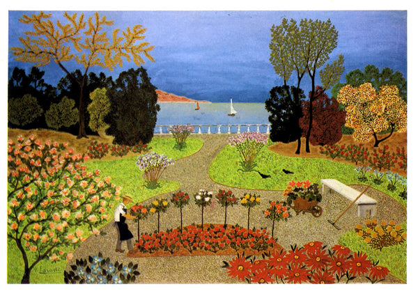 Le petit jardinier, 1979 by Fanch Ledan - 4 X 6 Inches (10 Postcards)