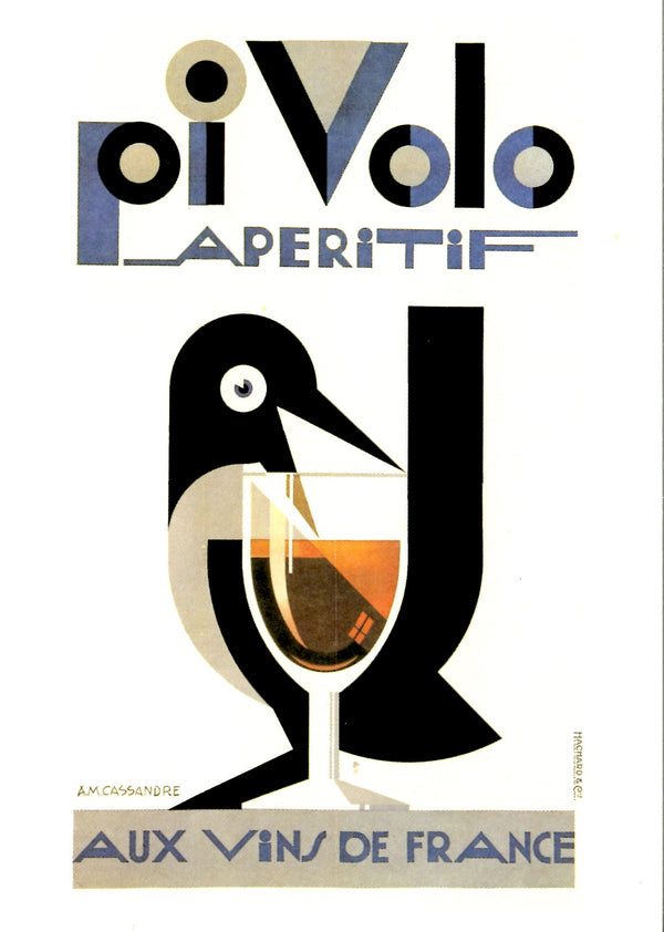 Pivolo, 1924 by Cassandre - 4 X 6 Inches (10 Postcards)