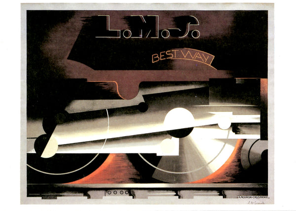 L.M.S. 1928 by Cassandre - 4 X 6 Inches (10 Postcards)